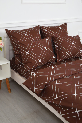 Наволочка сатин Искушение шоколадный